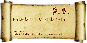 Hatházi Viktória névjegykártya