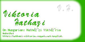 viktoria hathazi business card